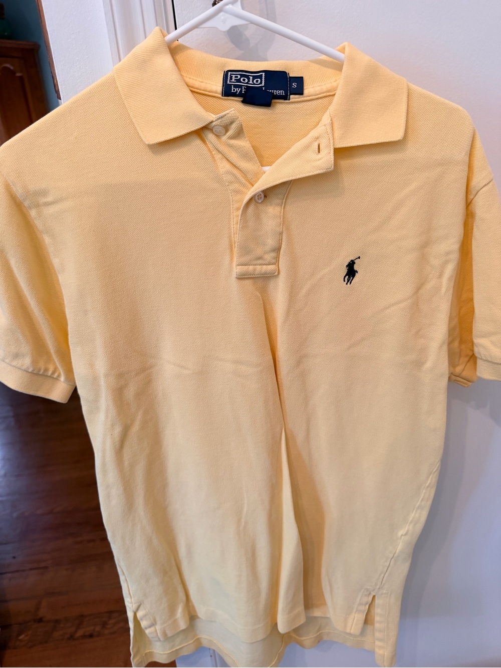 Ralph Lauren Yellow Short-Sleeve Polo with Navy Pony